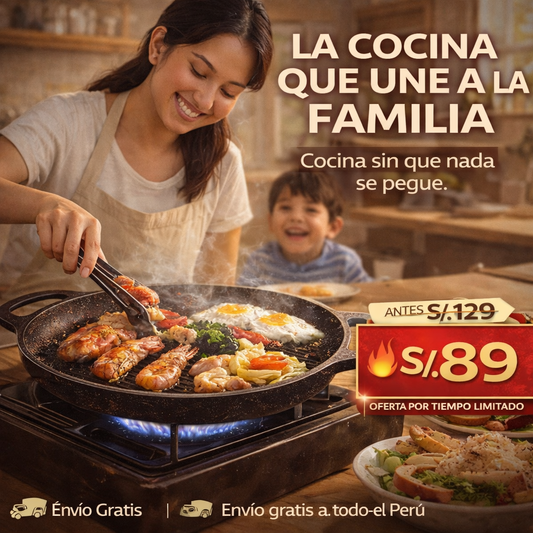 Plancha Antiadherente Coreana GrillMaster